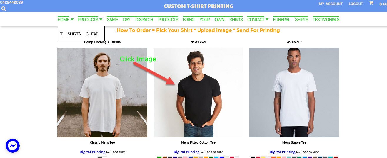 Shirt deals printing website